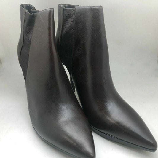 Calvin Klein Weslynn Calf Boots Dark Brown For Women ~ Size 10M, NIB