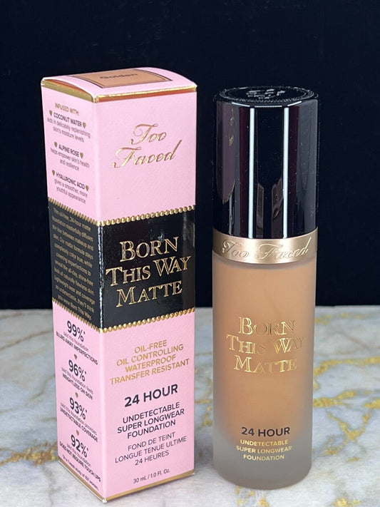 Too Faced Born This Way Matte Oil Free Foundation #Golden-1oz (NIB)