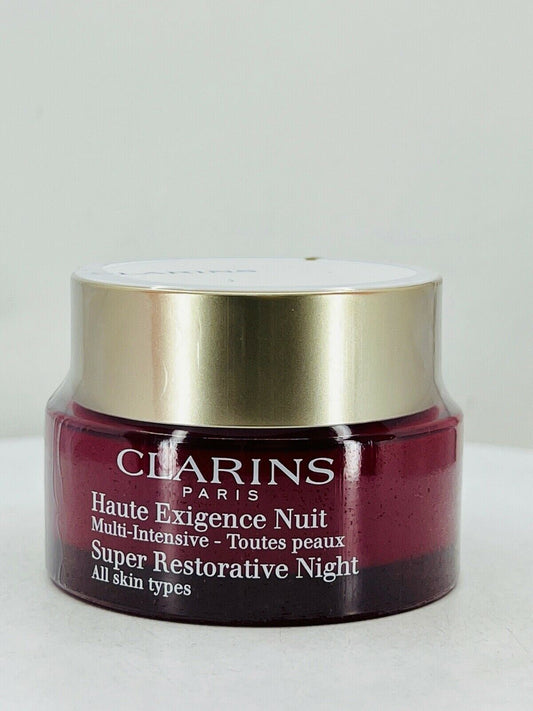 Clarins Super Restorative Night All skin types cream -1.6oz (NEW)