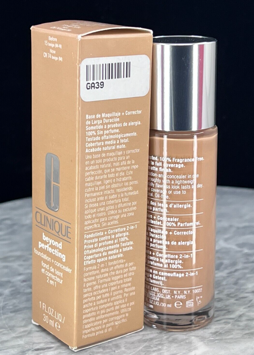 Clinique Beyond Perfecting Foundation+Concealer #CN 78 nutty -1oz (NIB)