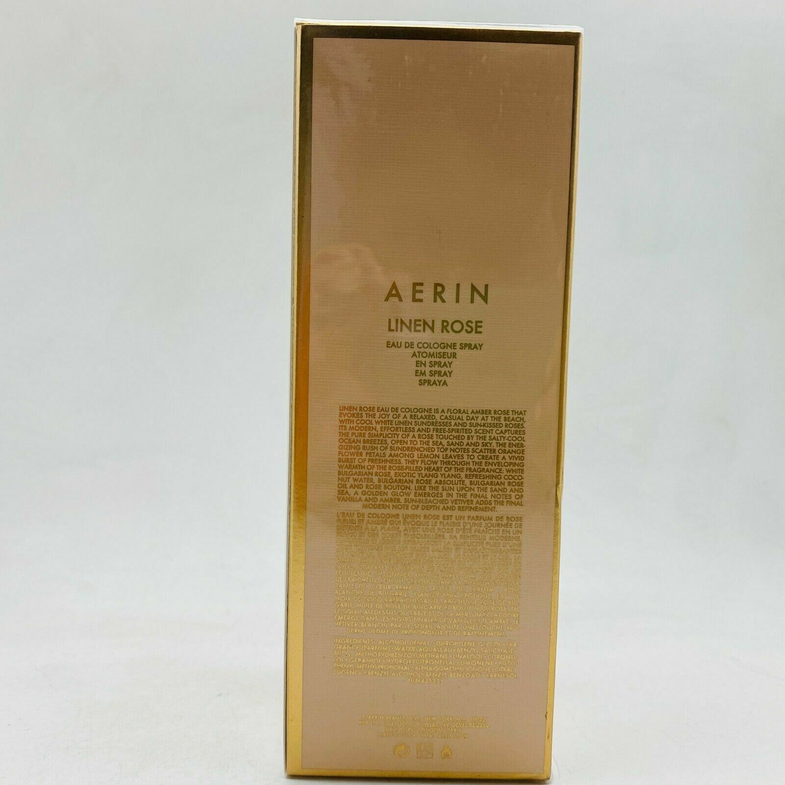 AERIN Linen ROSE Eau de Cologne Perfume Spray  - 6.7oz /200ml - NIB