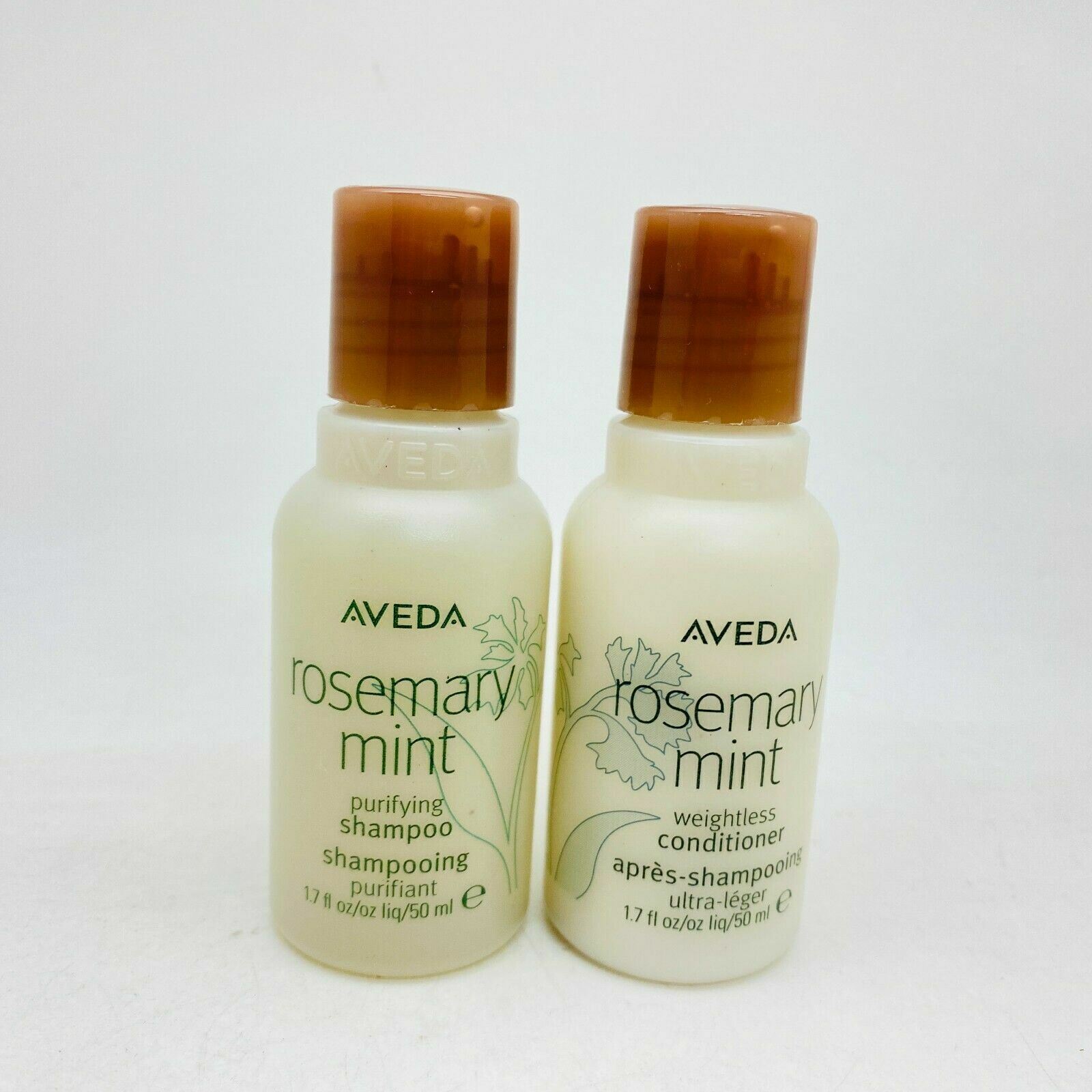 Aveda Rosemary Mint Shampoo + Conditioner Mini Duo - BOXLESS