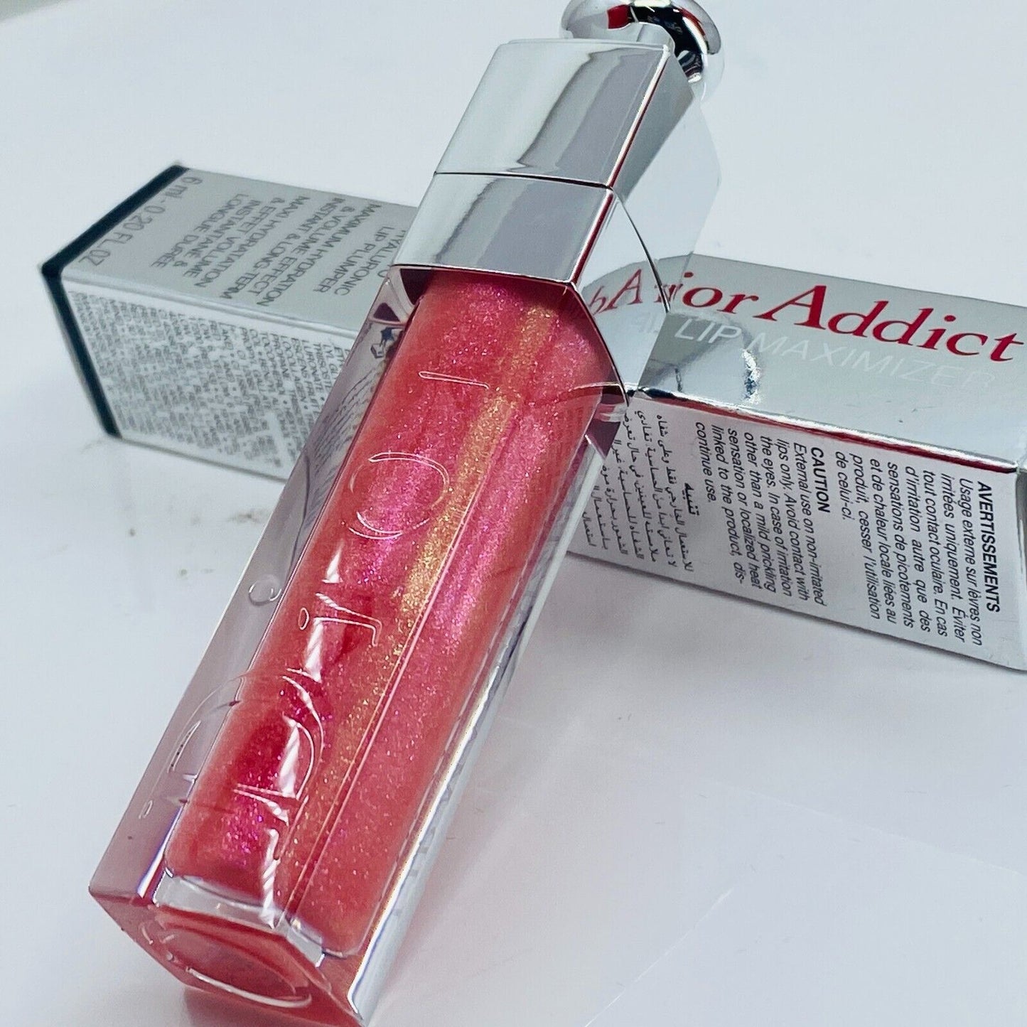 Dior Addict Lip Maximizer hyaluronic Lip Plumper #010 Holo Pink - 6ml/0.2oz -NIB