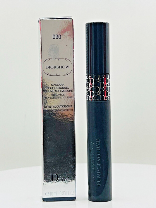 CHRISTIAN DIOR DIORSHOW MASCARA BUILDABLE VOLUME IN 090 PRO BLACK 0.33oz (NIB)