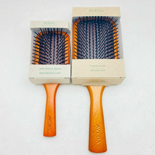 Aveda Professional Wooden Paddle Brush Scalp Massaging Detangling -(choose size)