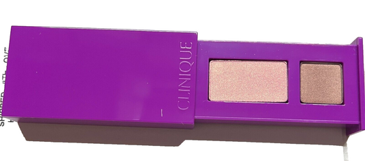 CLINIQUE All About Eye Shadow Duo MINI in "STRAWBERRY FUDGE" (.04oz/1.3gm)