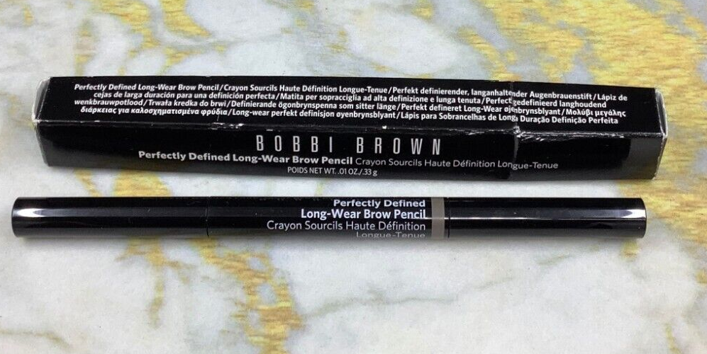 BOBBI BROWN PERFECTLY DEFINED LONG WEAR BROW PENCIL GREY 3~ 0.01 OZ~ RARE!!