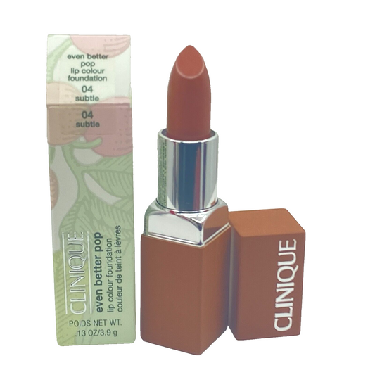 Clinique Even Better Pop Lip Colour Foundation - 0.13oz/3.9g #04 subtle - NIB