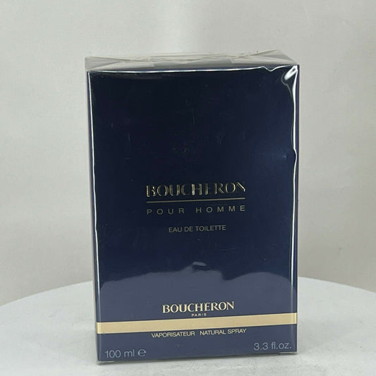 Boucheron Pour Homme Eau de Toilette Spray For Men 3.3 oz  (NIB)