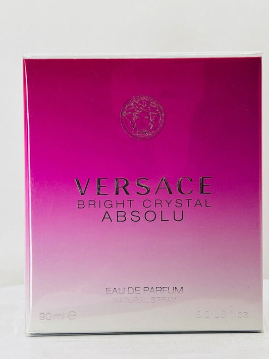 Bright Crystal Absolu by Versace Eau De Parfum Spray 3 oz (NIB)