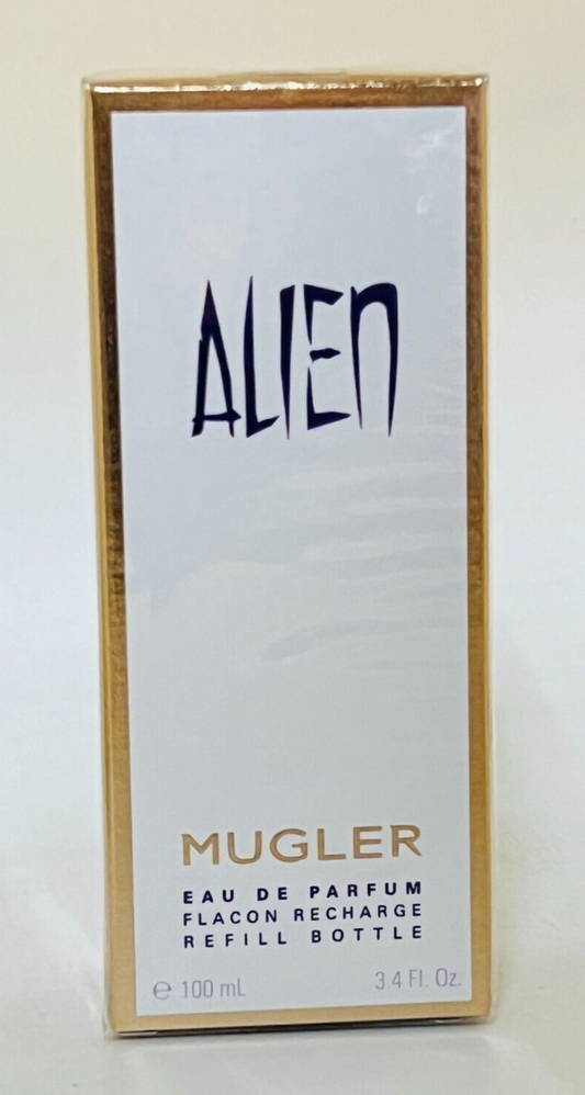 Alien Mugler Eau De Parfum Flacon Refill Bottle-3.4 oz (NIB)