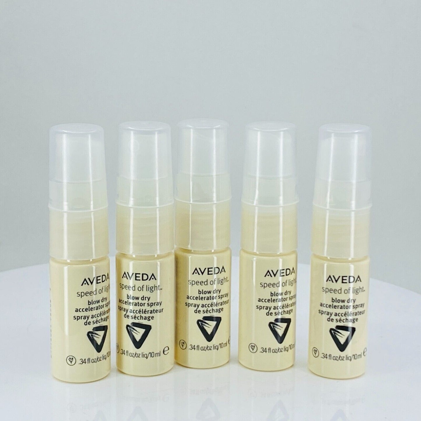 Aveda Speed Of Light Blow Dry Accelerator Spray - 0.34 Oz - (lot of 5)- BOXLESS