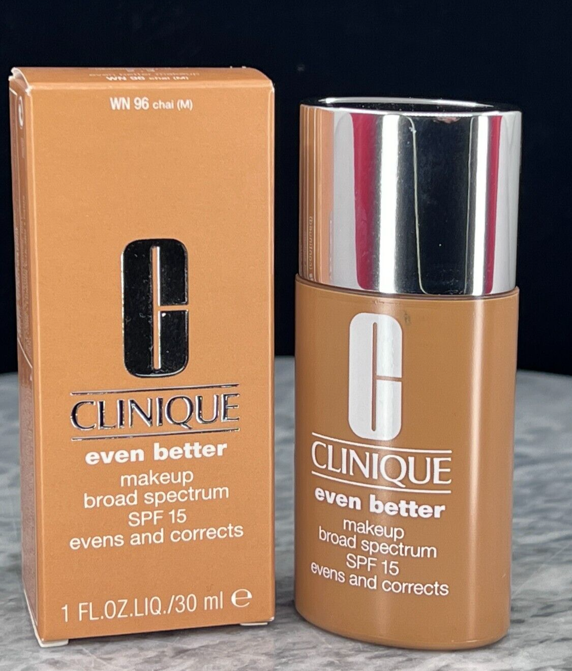 Clinique Even Better SPF 15 Foundation Liquid MAKEUP  #WN 96 CHAI (M) - 1fl oz 