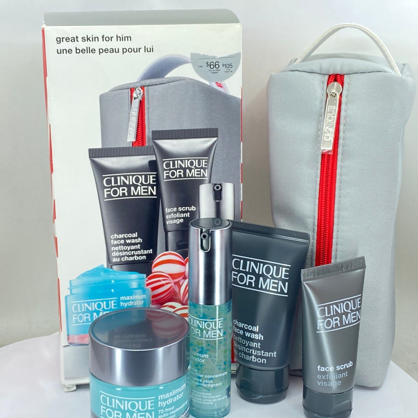 Clinique Great Skin For Him 5pc Skincare Gift Set for Men - NIB