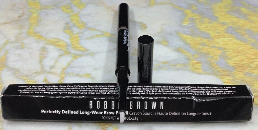 BOBBI BROWN PERFECTLY DEFINED LONG WEAR BROW PENCIL GREY 3~ 0.01 OZ~ RARE!!