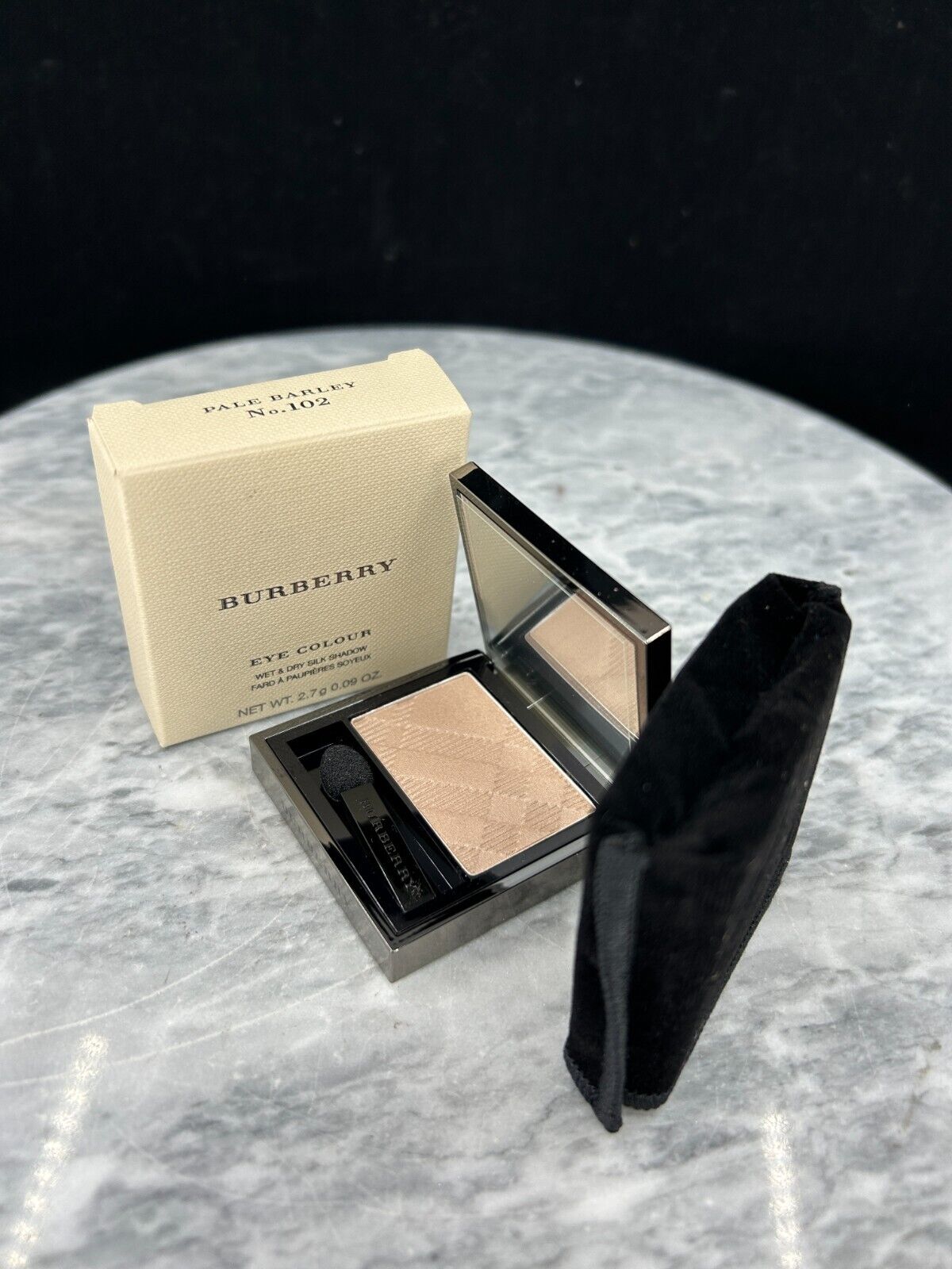 Burberry Eye Colour Wet & Dry Glow Shadow - #Pale Barley No. 102 - 0.06oz  - NIB