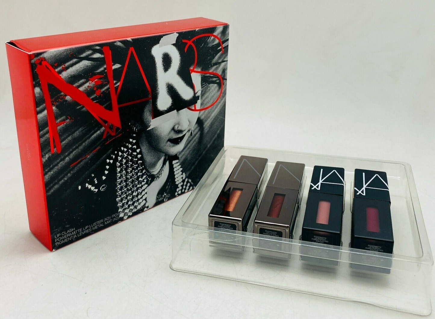 NARS Lip Clash  SET~ Powermatte Lip Luster (x2) / Lip Pigment (x2) - NIB