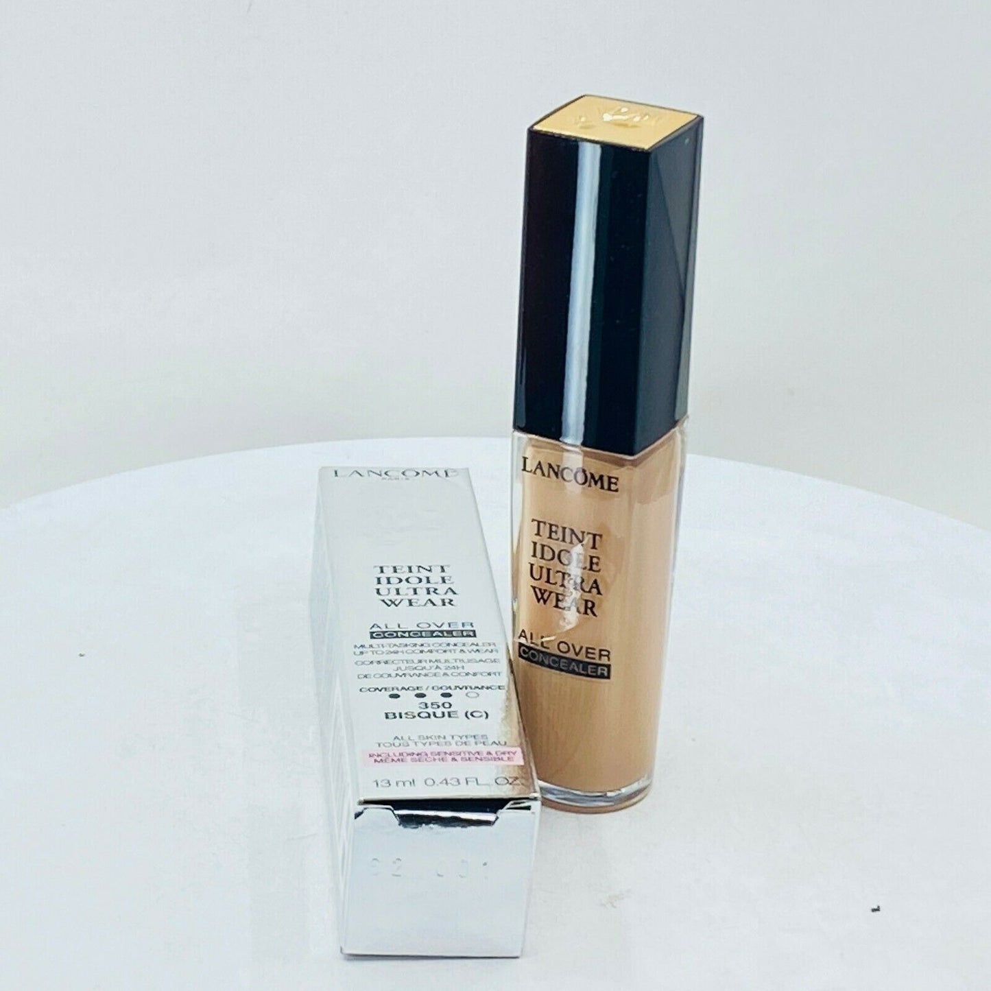 Lancome Teint Idole Ultra Wear All Over Concealer #350 Bisque (C) - 0.43oz - NIB