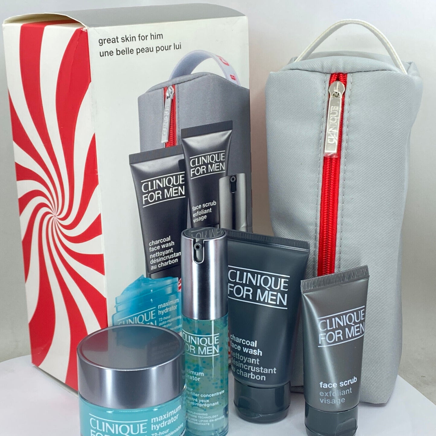 Clinique Great Skin For Him 5pc Skincare Gift Set for Men - NIB