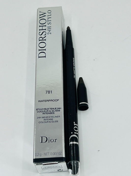 Christian Dior Diorshow 24H Stylo Waterproof Eyeliner  781 Matte Brown 0.2 g(NIB