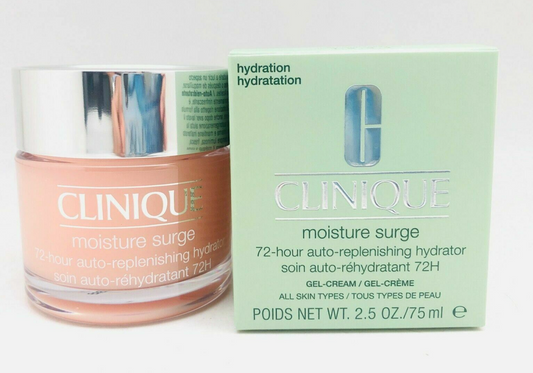 Clinique Moisture Surge 72 hour Auto Replenishing Hydrator GEL CREAM- 2.5oz -NIB