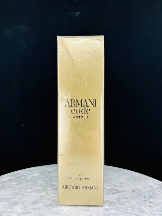 ARMANI CODE Absolu Woman Eau de Parfum SPRAY - 2.5Oz/75mL - NIB