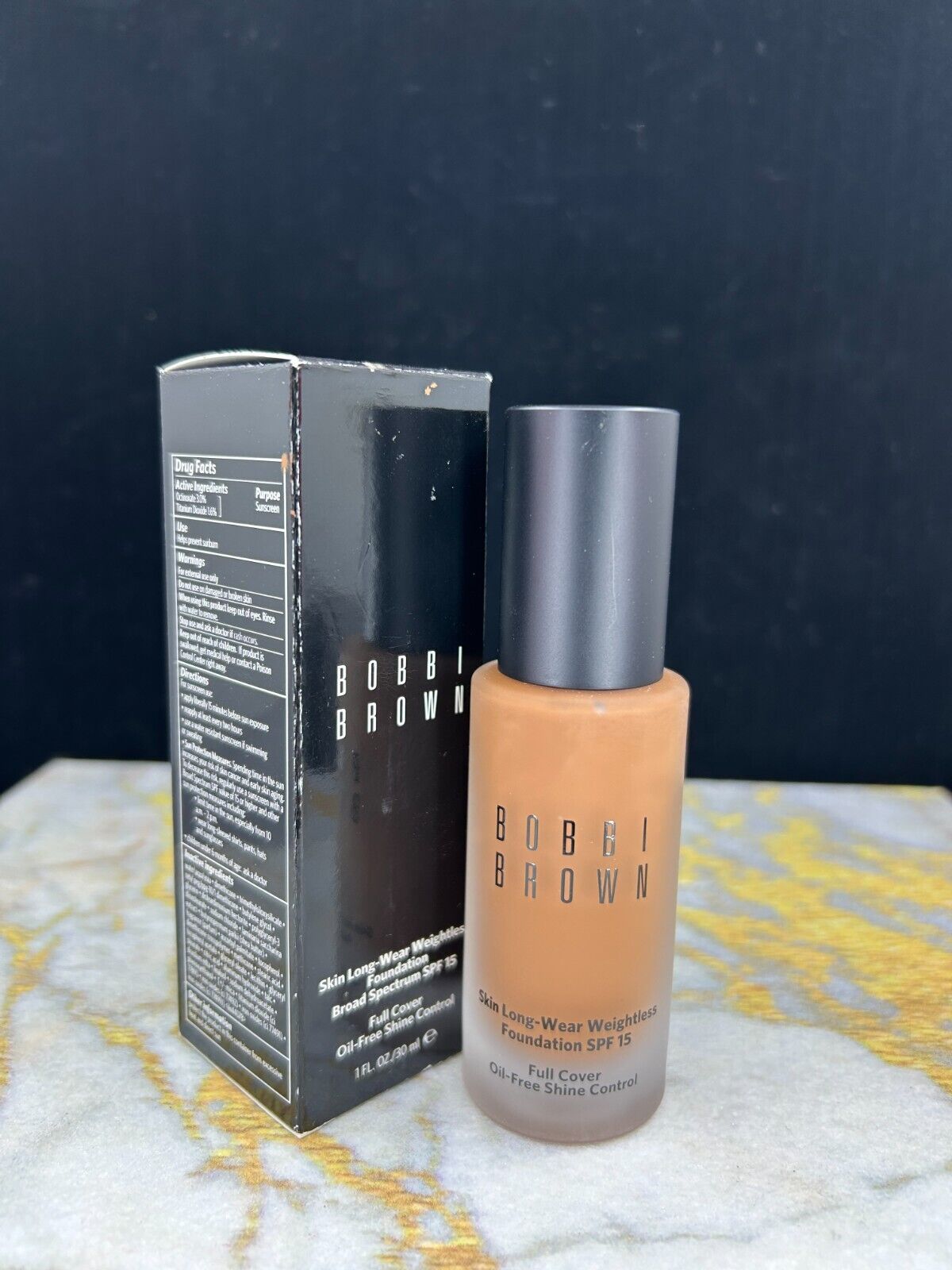 BOBBI BROWN SKIN LONG-WEAR WEIGHTLESS FOUNDATION #7.25 COOL ALMOND - 1oz - NIB