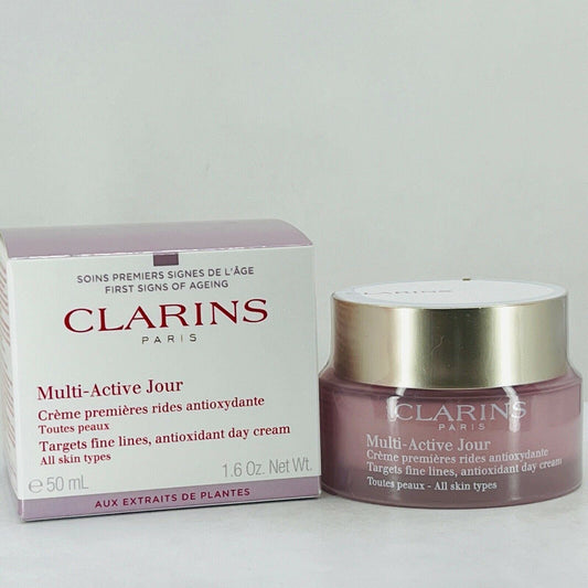 Clarins Multi Active Jour Day Cream All Skin Types - 1.6oz (NIB)