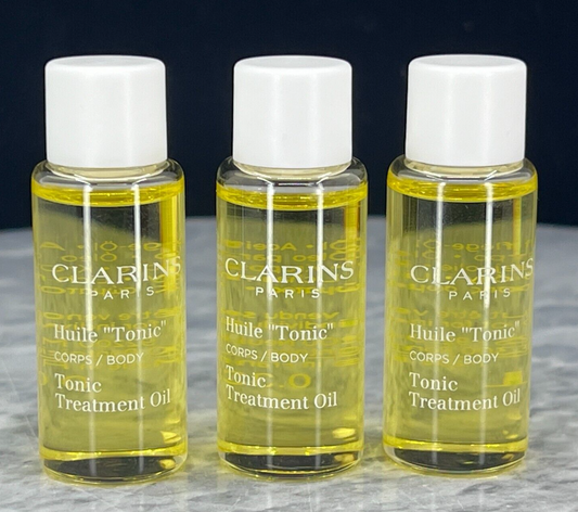 Clarins Tonic Treatment Oil -0.13oz (Lot of 3)- BOXLESS