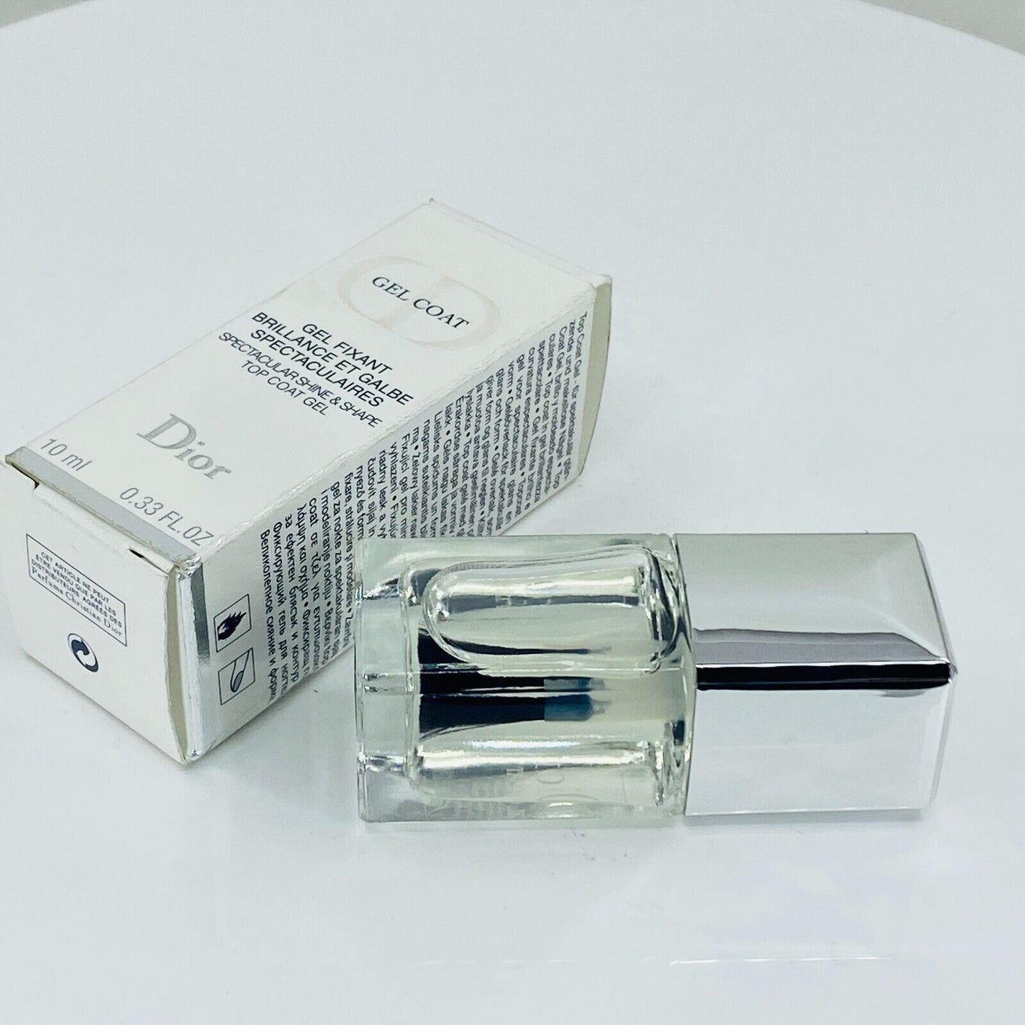 DIOR GEL COAT SPECTACULAR SHINE & SHAPE TOP COAT GEL- 10ML - NIB