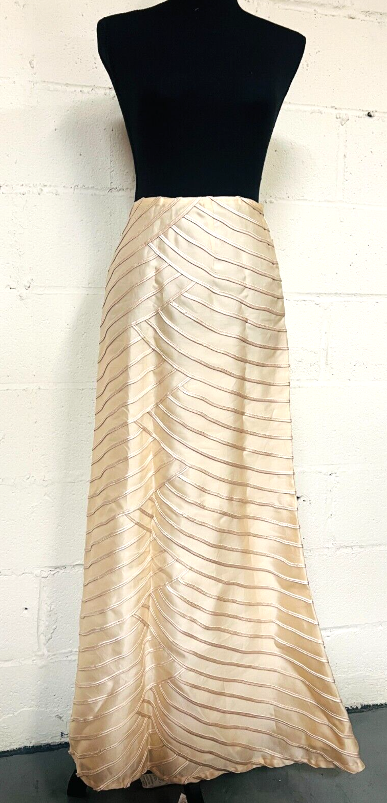 Chetta B Sherrie Bloom Peter Noviello 100% Silk Tier Maxi Skirt - NEW - SIZE: 14