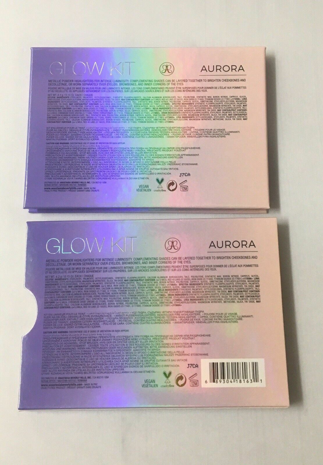 ANASTASIA BEVERLY HILLS Aurora Glow Kit ~ 4.2g/0.15oz (x6) ~ NEW IN BOX