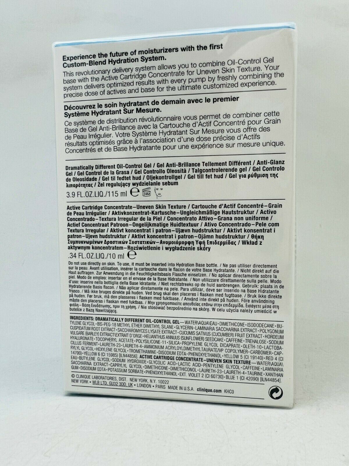 Clinique iD dramatically different oil-control gel+Active cartridge concentrate 