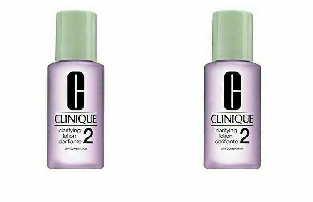 CLINIQUE Clarifying Lotion 2 ~ Dry Combination Travel Sz 1oz/30ML - (LOT OF 2) 