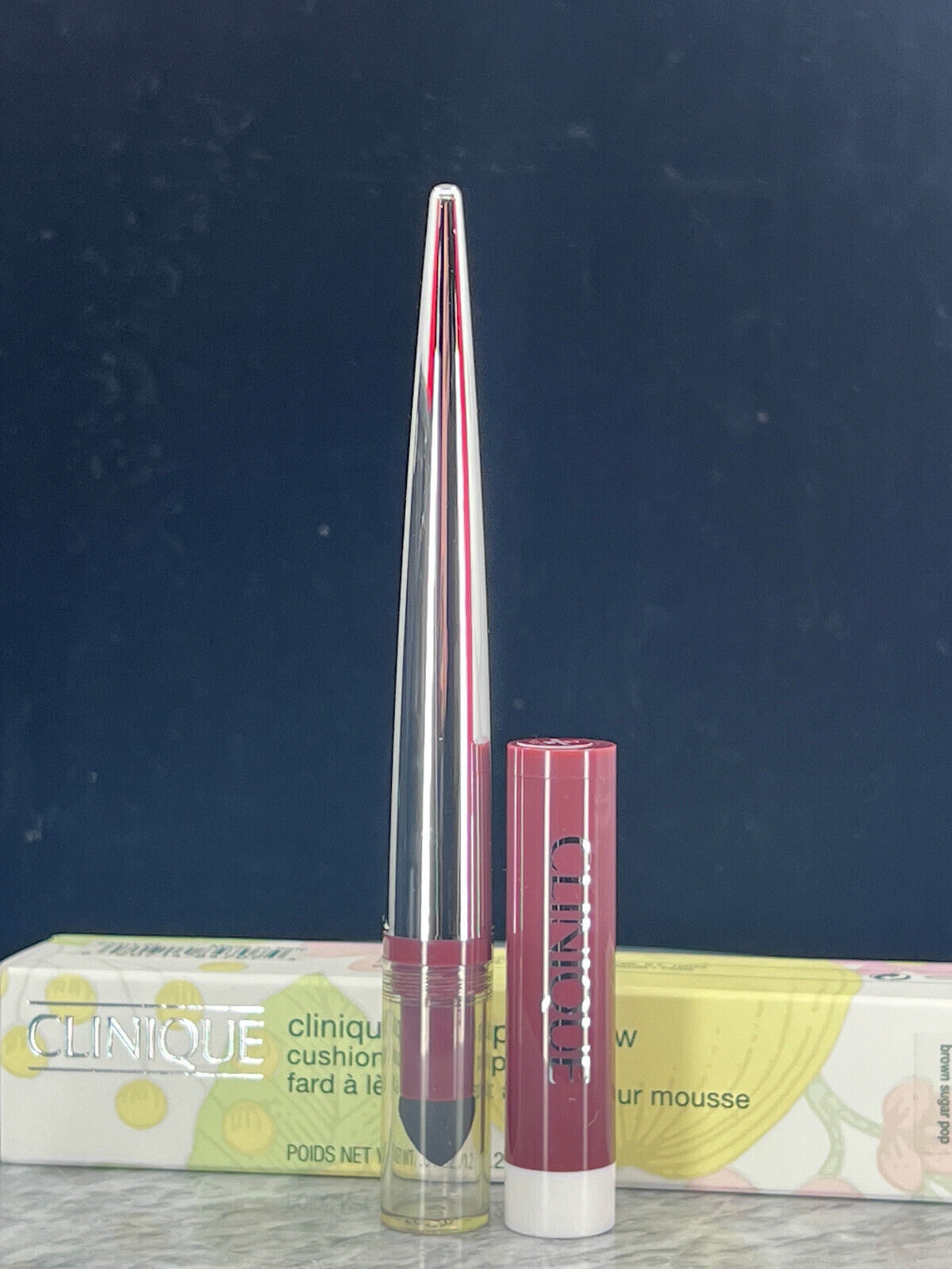 Clinique pop lip shadow #02 Brown Sugar Pop -0.04oz (NIB)