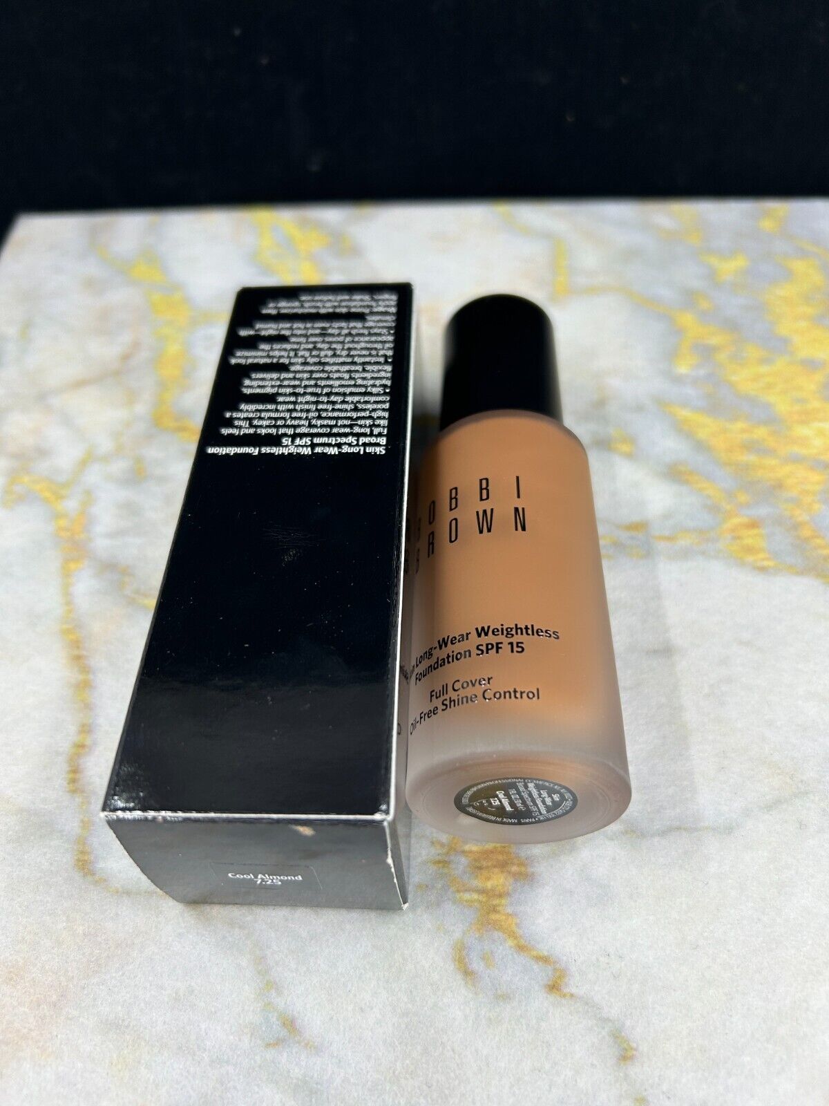 BOBBI BROWN SKIN LONG-WEAR WEIGHTLESS FOUNDATION #7.25 COOL ALMOND - 1oz - NIB