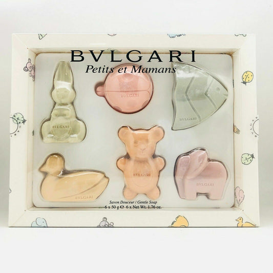 BVLGARI Petits et Mamans Gentle Soap Coffret Set ~ 6 X 50 g ~ NIB, RARE !!!