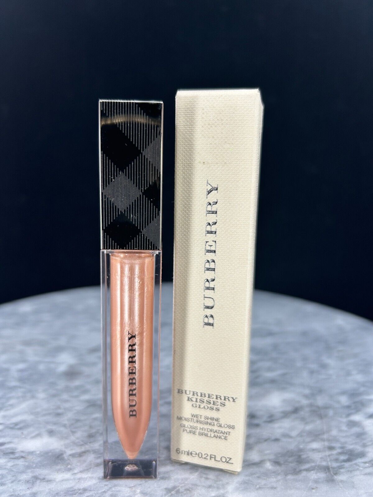 BURBERRY Kisses Moisturising Gloss #No. 09 Pale Nude - 0.2oz ~ NIB