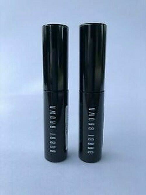  BOBBI BROWN SMOKEY EYE MASCARA ~ TRAVEL SIZE .1 OZ /3ml EACH #BLACK (LOT OF 2)