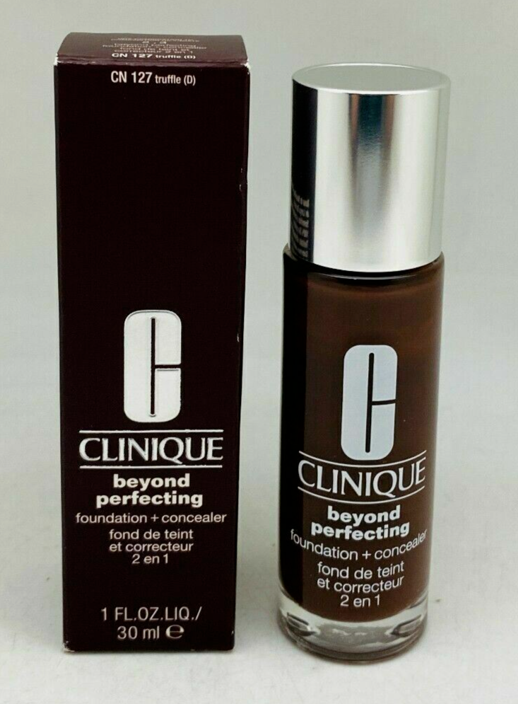 Clinique Beyond Perfecting Foundation + Concealer- 1oz/30ml #CN127Truffle - NIB 