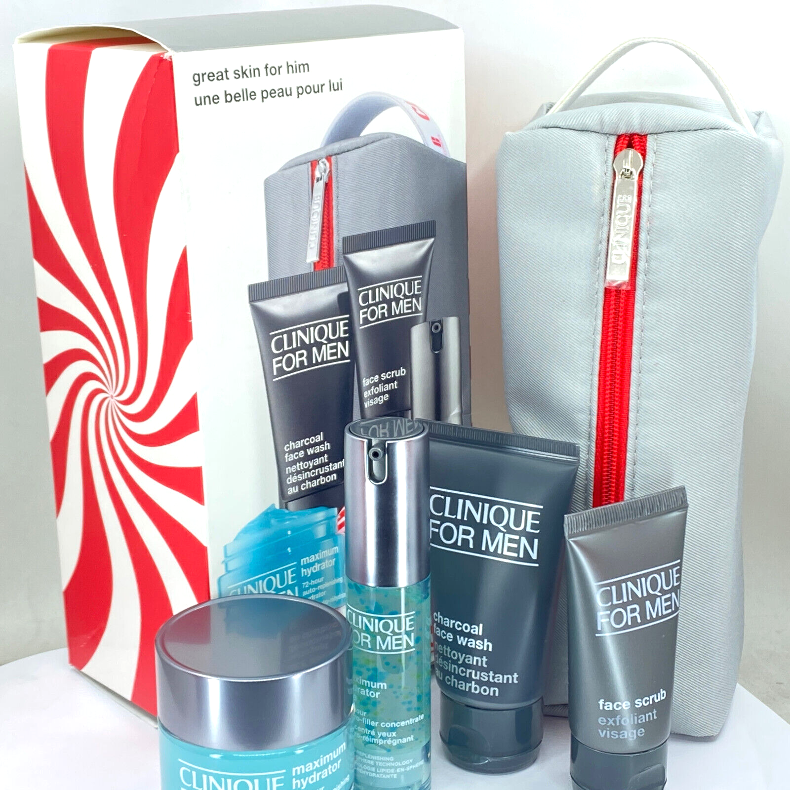 Clinique Great Skin For Him 5pc Skincare Gift Set for Men - NIB