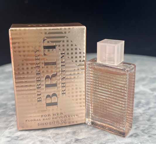 BURBERRY BRIT RHYTHM FOR HER FLORAL EAU DE TOILETTE 0.17 OZ / 5 ML, NIB