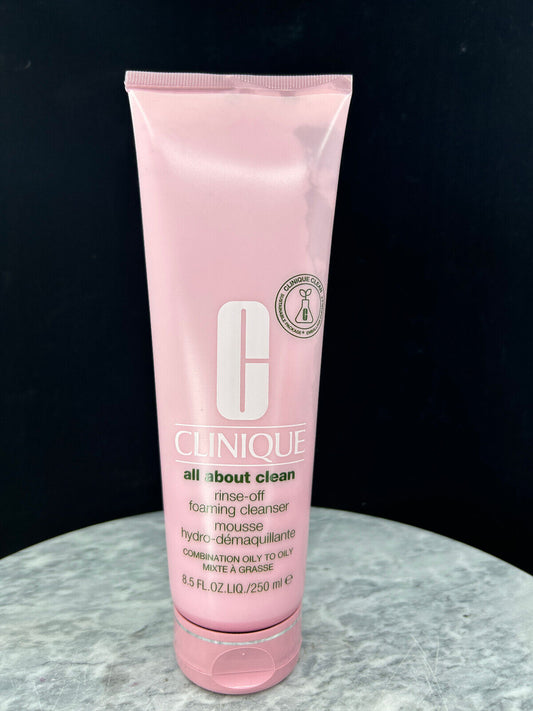 Clinique All about clean rinse off foaming cleanser (8.5 oz / 250 ml)  face wash