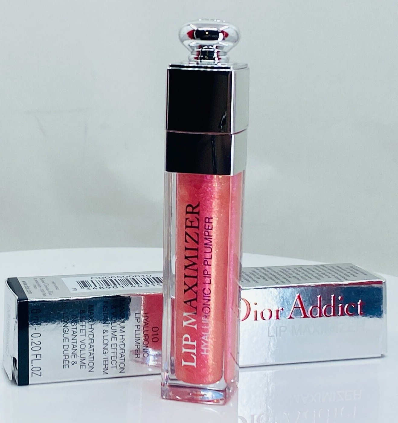 Dior Addict Lip Maximizer hyaluronic Lip Plumper #010 Holo Pink - 6ml/0.2oz -NIB