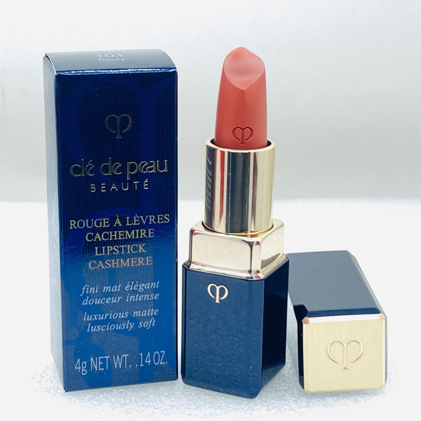 Cle De Peau Beaute Lipstick Cashmere #101 Pouty  - 0.14 oz/4 g  - New In Box