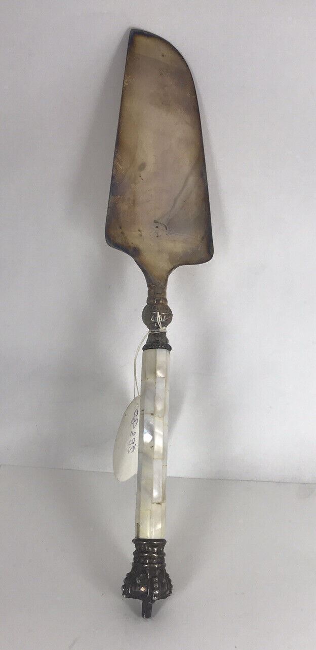  CAKE KNIFE Vintage Style with Mother of Pearl Handle - check description 