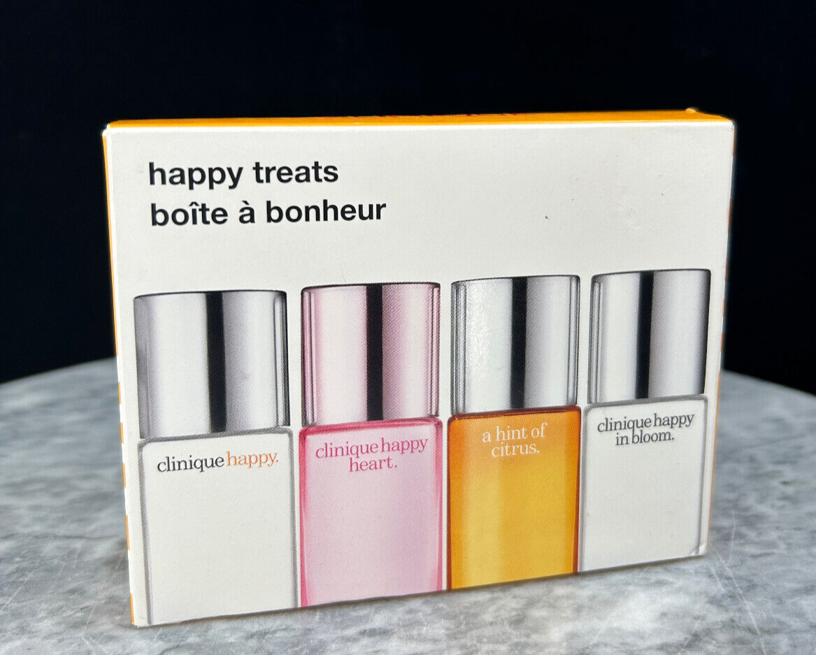 Clinique Happy Treats Heart In Bloom Hint Of Citrus 4pcs Parfum Gift Set