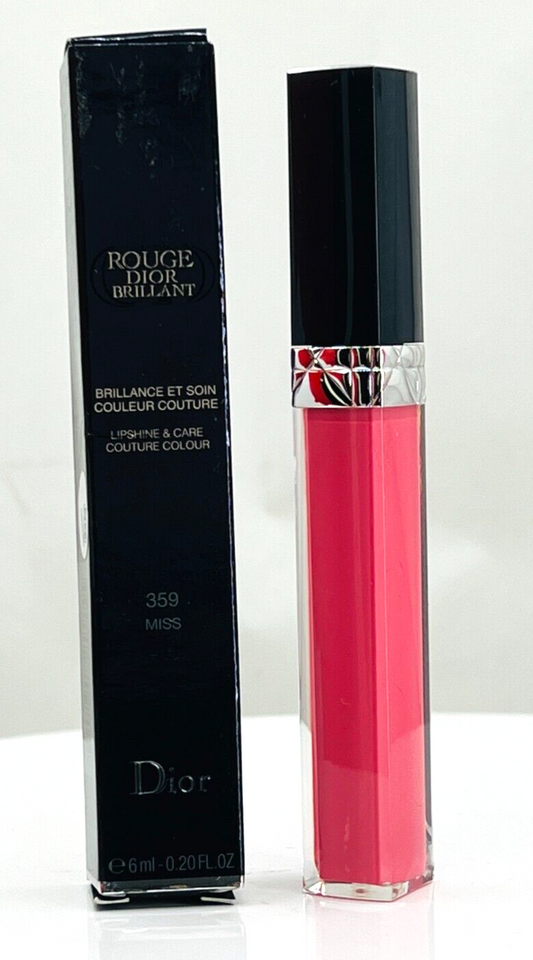 DIOR~ ROUGE DIOR BRILLIANT LIPSHINE & CARE, 359 MISS, 0.20 oz (NIB)