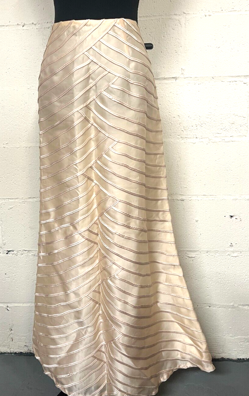 Chetta B Sherrie Bloom Peter Noviello 100% Silk Tier Maxi Skirt - NEW - SIZE: 14