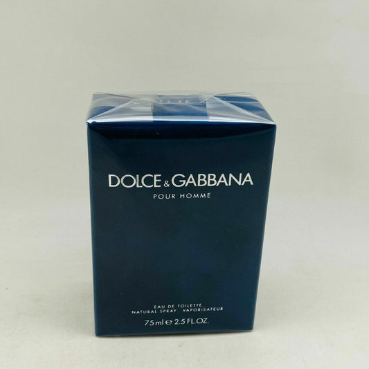 DOLCE & GABBANA Pour Homme Cologne EDT Natural spray - 2.5Oz/75ml  - NIB